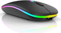 Mouse Wireless Recarregável Led Rgb 2.4 Ghz Sem Fio Bluetooth Optico Ghz Noteboo