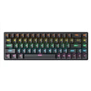 Teclado Gamer/ Escritório Com Fio RGB LED Iluminado Com 68 Teclados Mecânicos