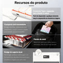 Teclado mecânico para jogos E-YOOSO A68 RGB Mini Slim Ultrafino com fio USB