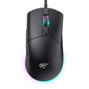 Mouse Gamer RGB Preto, Havit MS1038, 8000 DPI, 7 Garrafas
