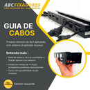 Organizador de cabos e fios guia modulado