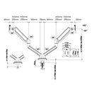 Monitor braço articulado,suporte tv,desktop Full Motion Monitor Holder Mount, br