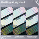 Teclado mecânico para jogos E-YOOSO A68 RGB Mini Slim Ultrafino com fio USB