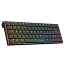 Teclado mecânico para jogos E-YOOSO A68 RGB Mini Slim Ultrafino com fio USB
