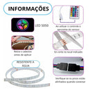 Fita Led Colorida Prova dágua Rgb Luz Led Com Fonte E Controle