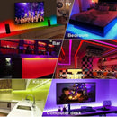 Fita Led Colorida Prova dágua Rgb Luz Led Com Fonte E Controle